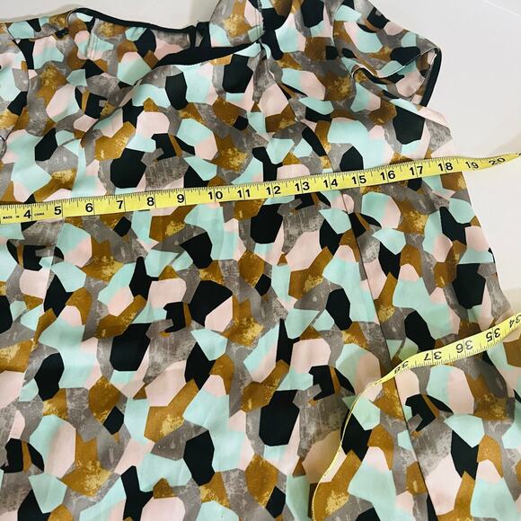 Zara Multicolored Print Cap Sleeve Dress Size S Small - Picture 4 of 6